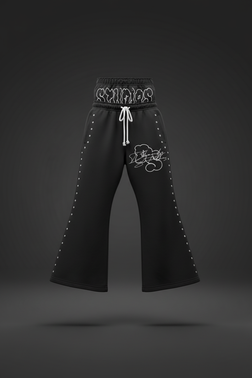 3D Mockup - Matching Black Trousers