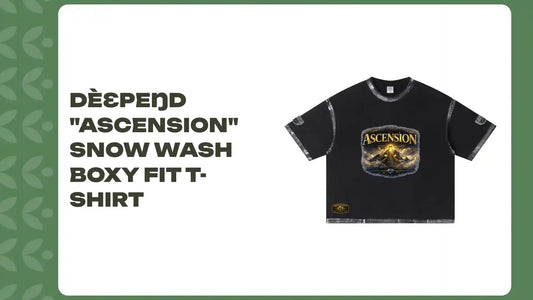 DèɛpEŋD "Ascension" Snow Wash Boxy Fit T-Shirt by@Outfy