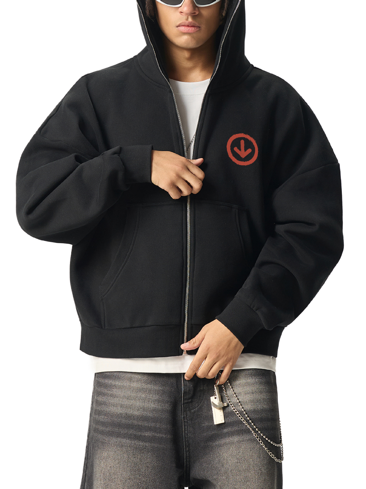 DèɛpEŋD Classic Full Zip Hoodie