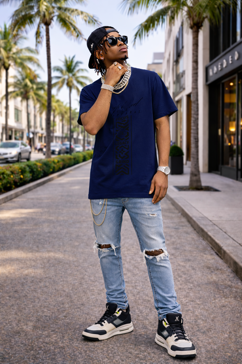 DèɛpEŋD Geoprint Luxe T-Shirt