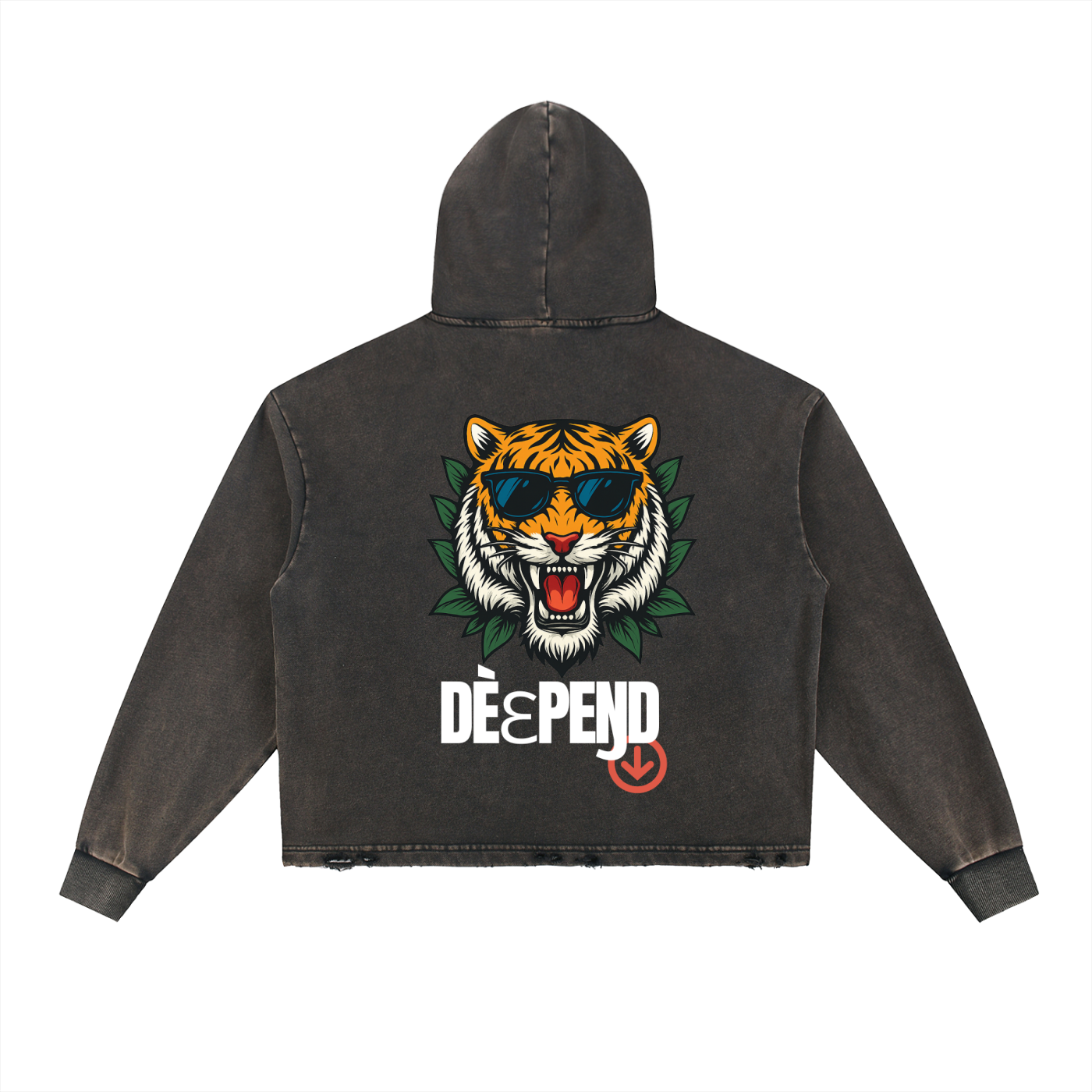 DèɛpEŋD Vintage Washed "Strong Enough" Hoodie