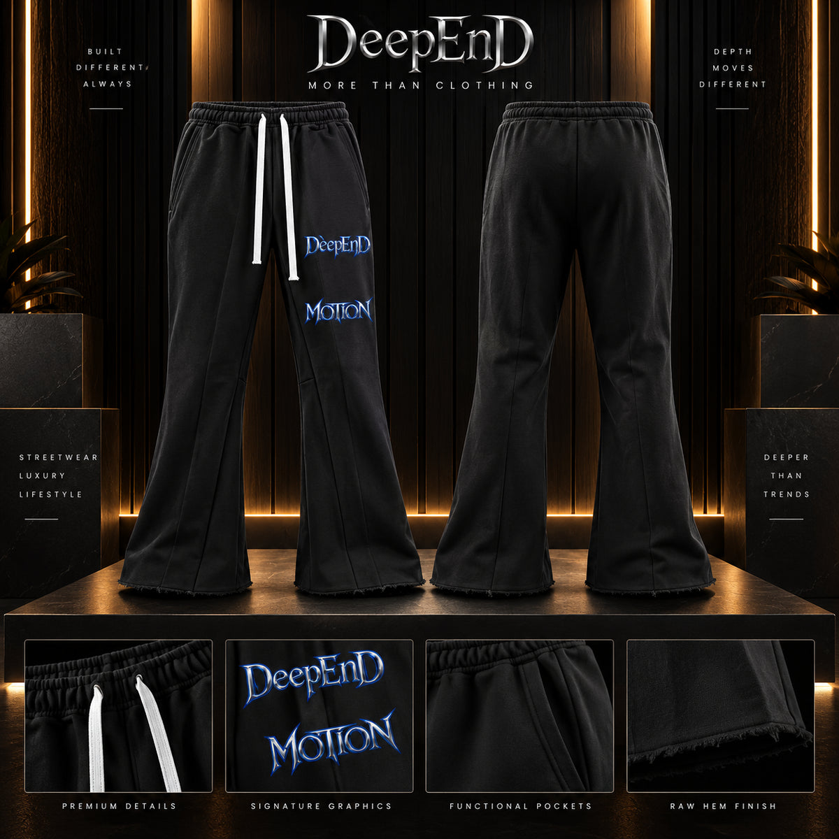 DèɛpEŋD Motion Flared Sweatpants