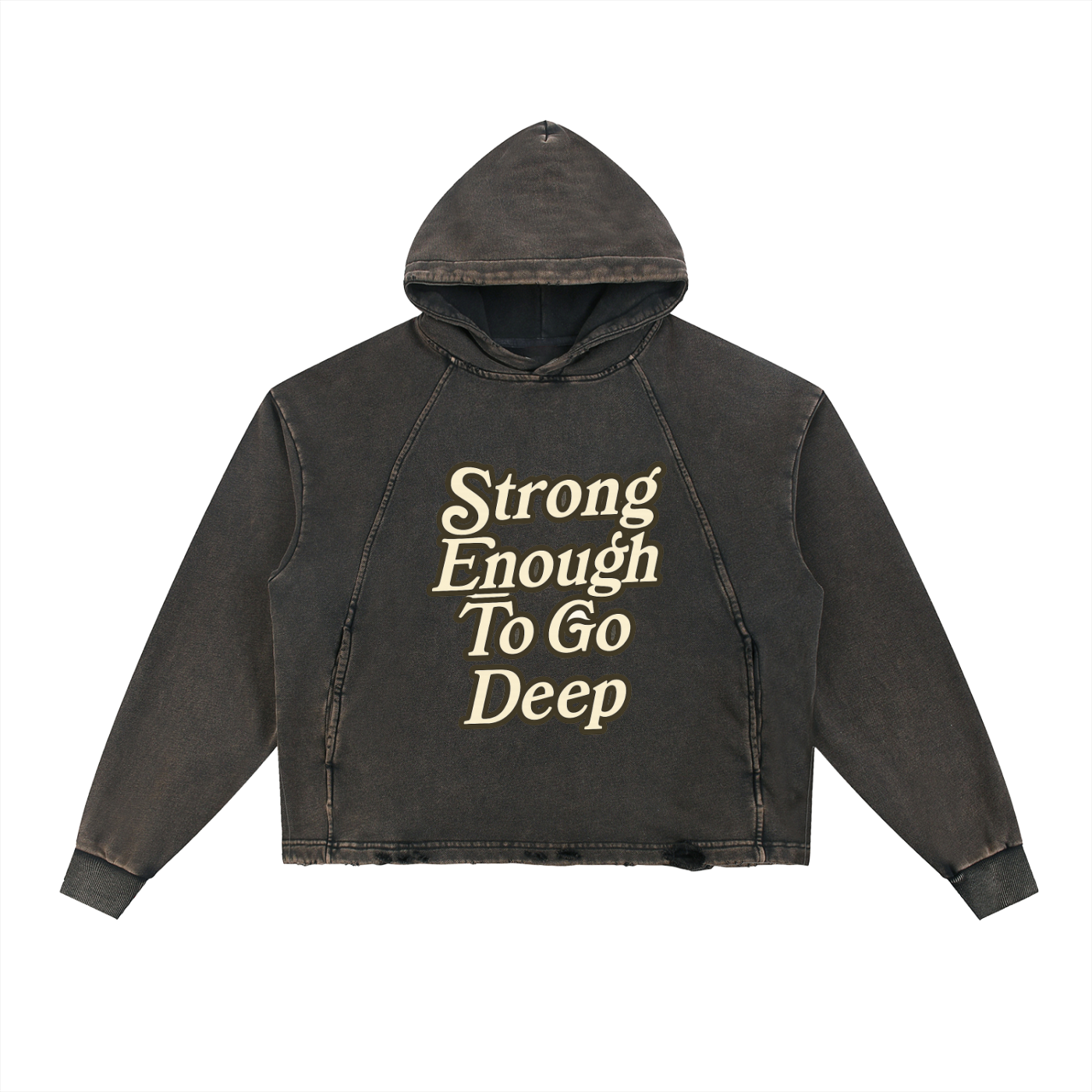 DèɛpEŋD Vintage Washed "Strong Enough" Hoodie