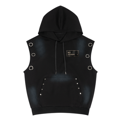 DèɛpEŋD "No Signal" Sleeveless Hoodie — product image 4