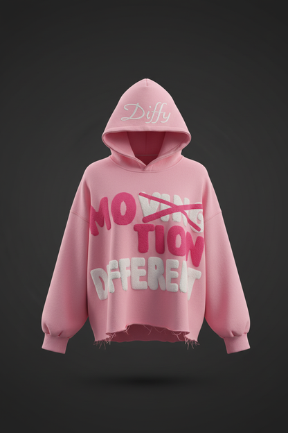 3D Mockup - Pink Motion Different Hoodie