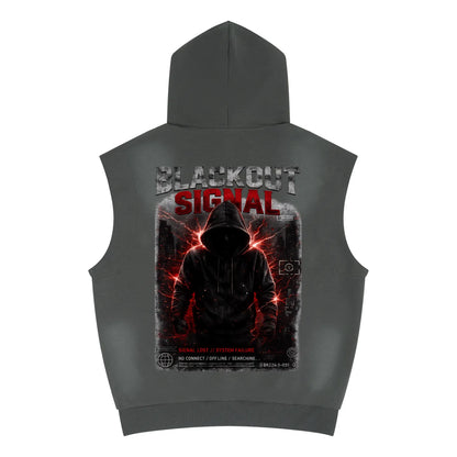 DèɛpEŋD "No Signal" Sleeveless Hoodie — product image 8