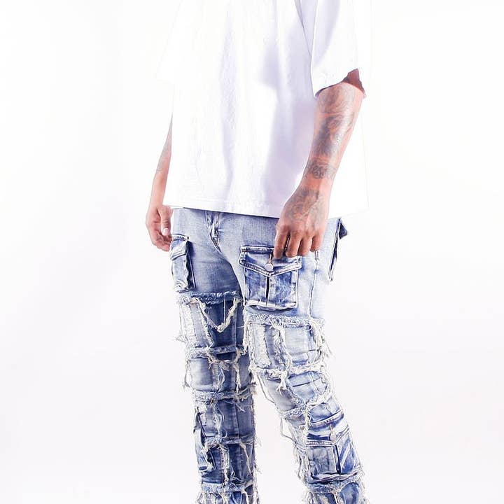 Ripped Flare Styled Jeans