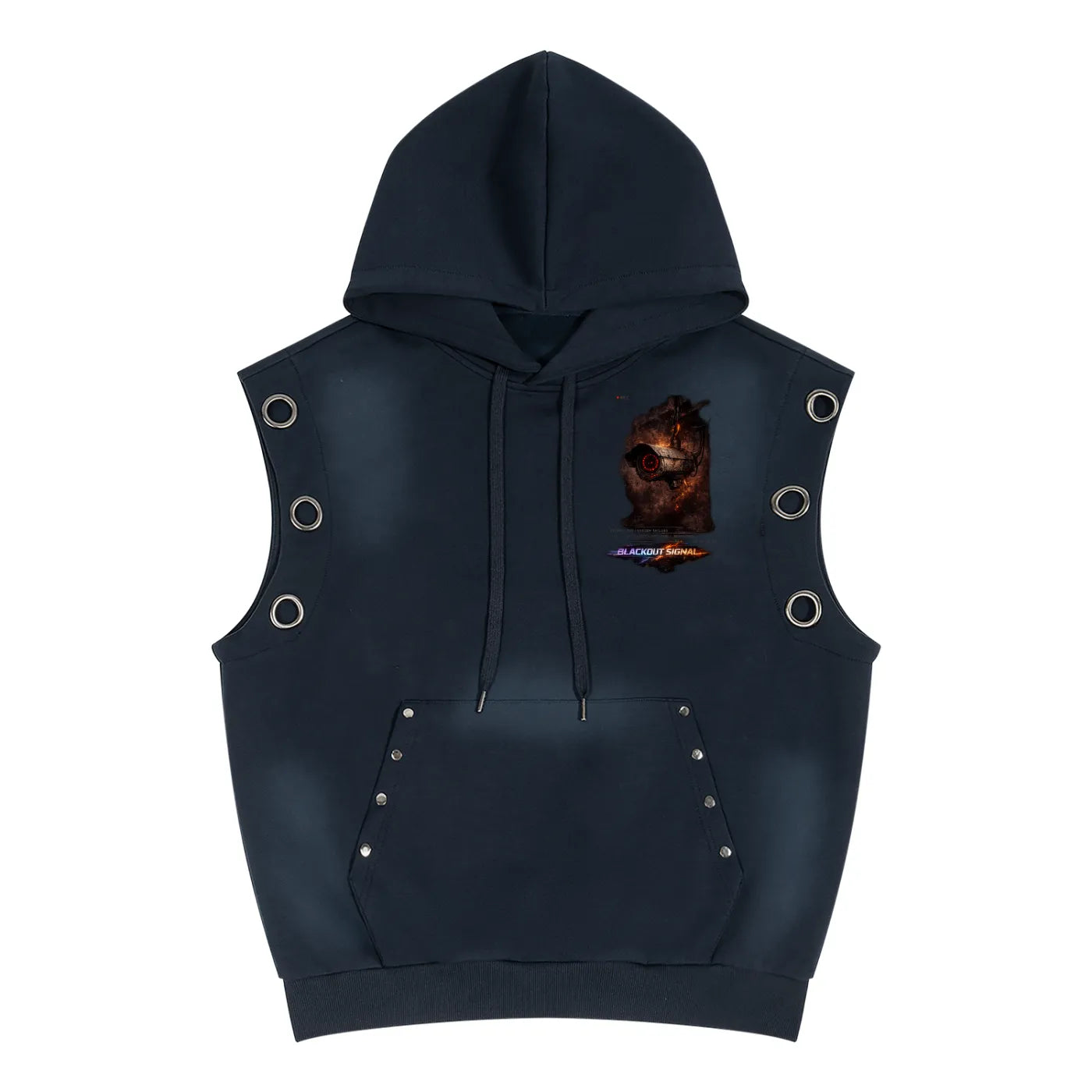 DèɛpEŋD "Blackout" Sleeveless Hoodie