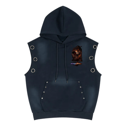 DèɛpEŋD "Blackout" Sleeveless Hoodie — product image 8
