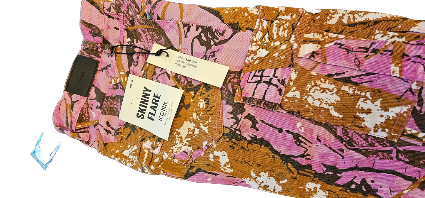 Camo Flare Cargo Jeans