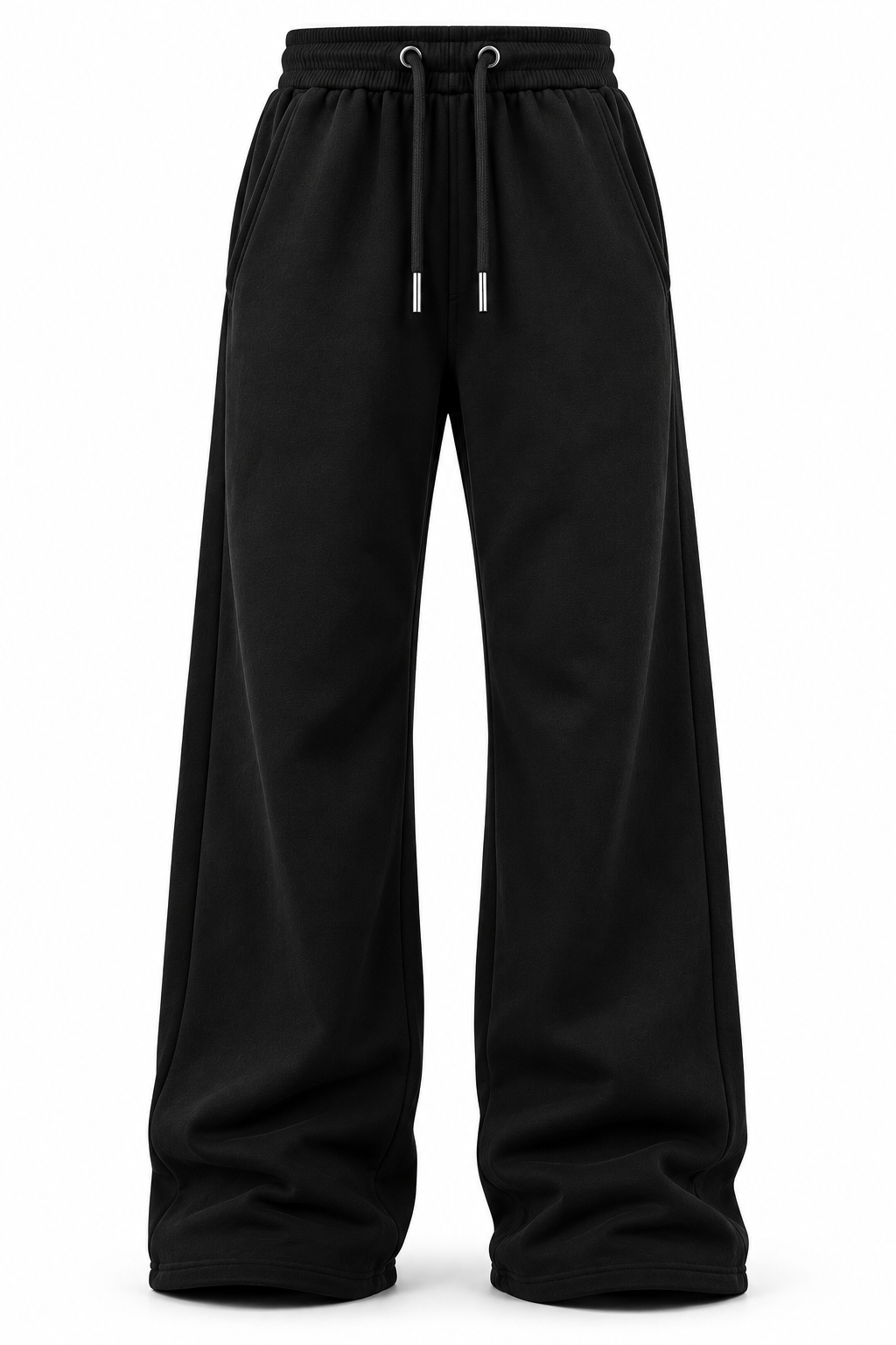 Black Stacked Flare Sweats