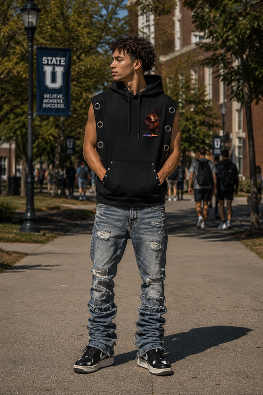 DèɛpEŋD "Blackout" Sleeveless Hoodie