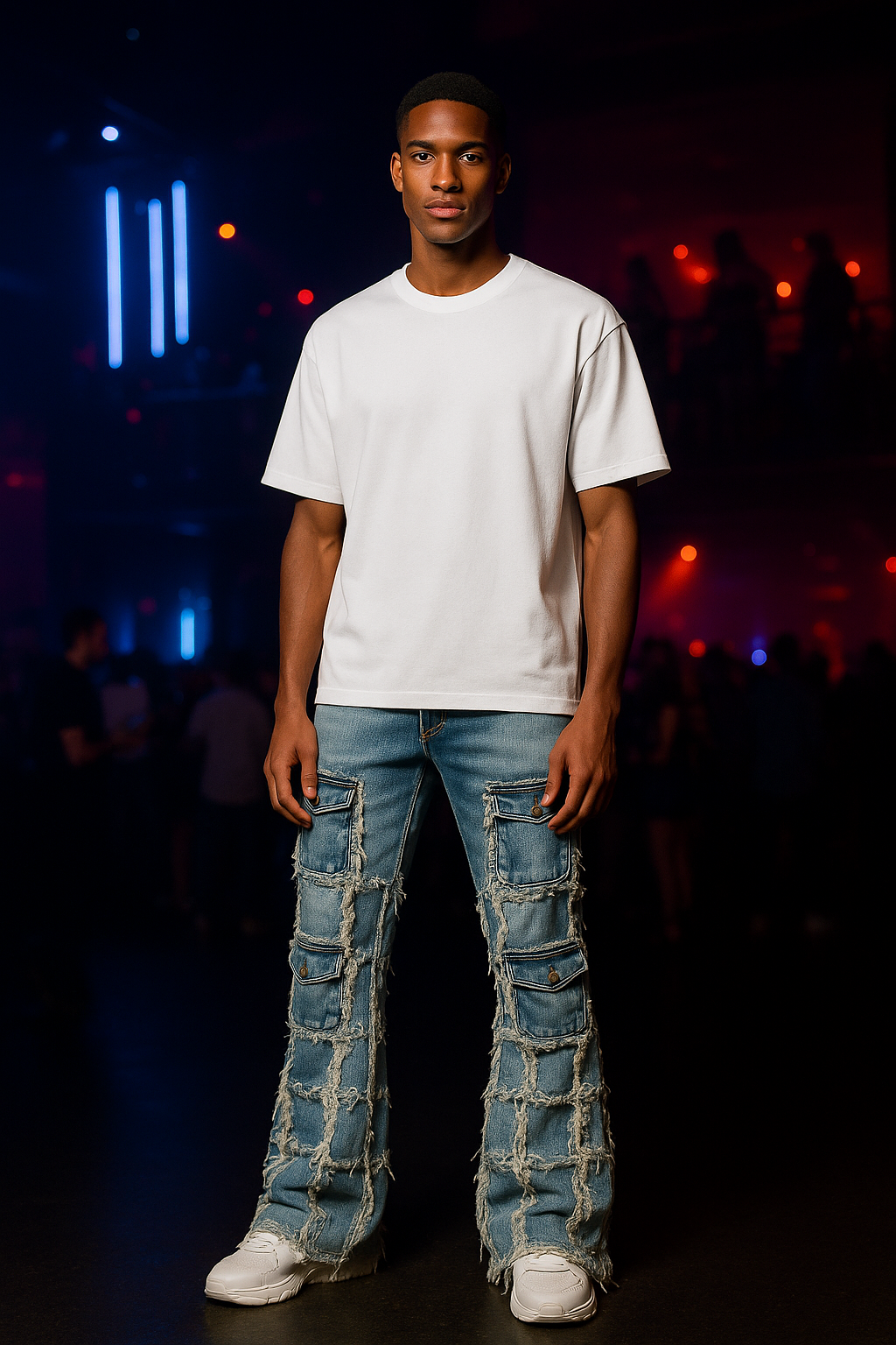 Ripped Flare Styled Jeans