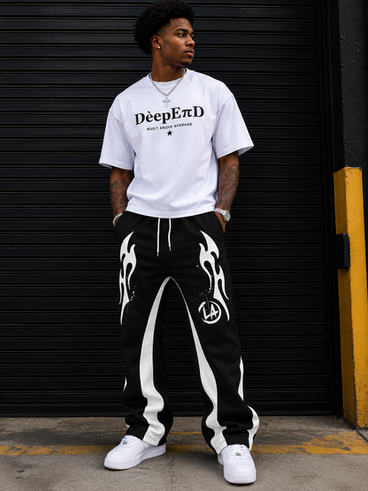 Y2K Flared 3D Print Sweatpants — product image 7