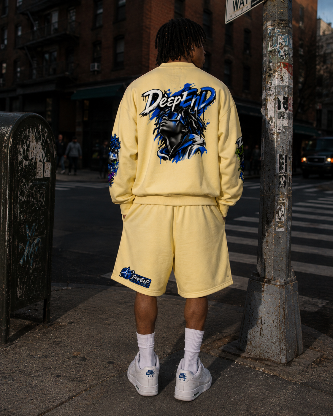 DèɛpEŋD Visionz Fleece-Lined Sweatshirt