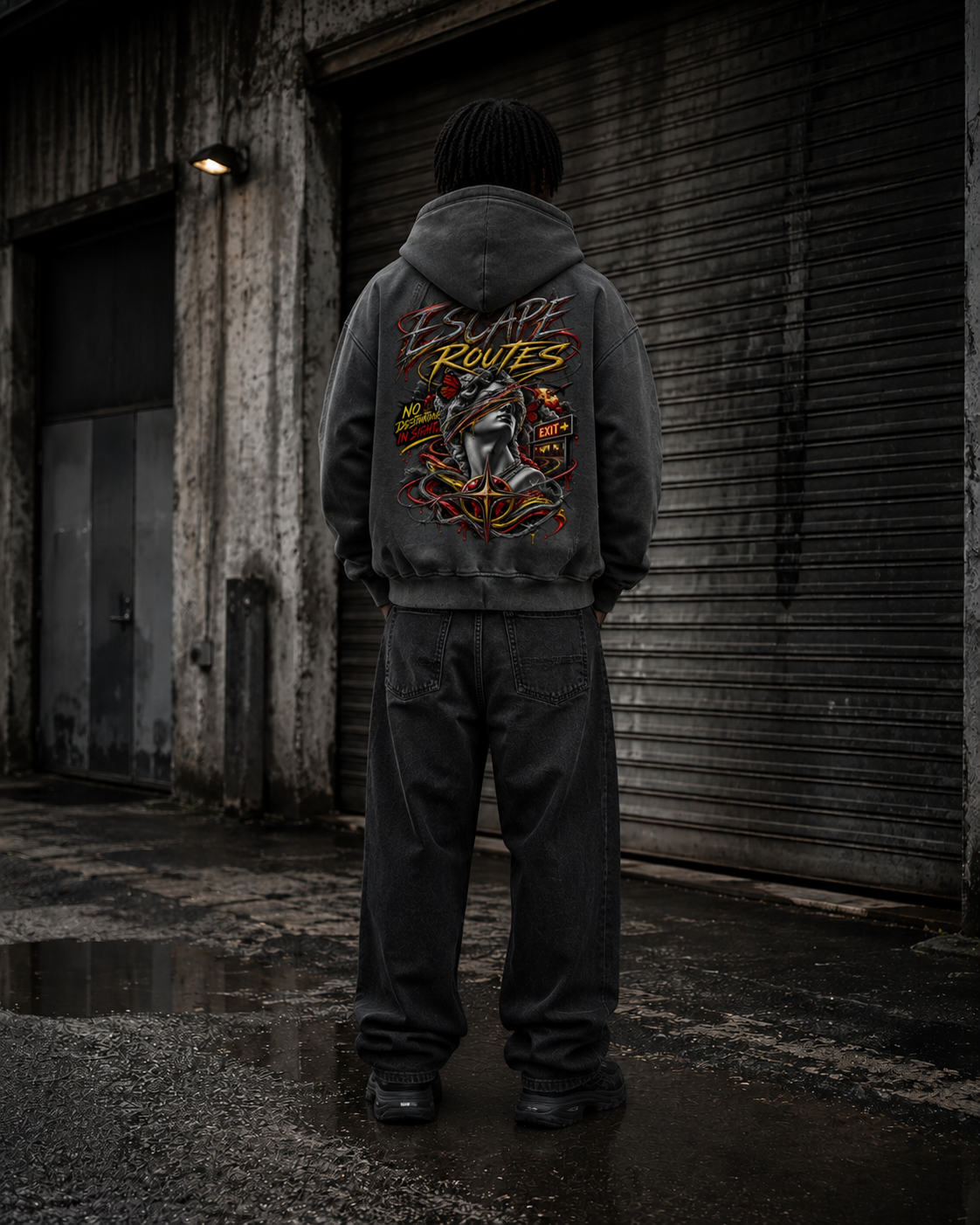 DèɛpEŋD Escape Routes Zip-Up Hoodie