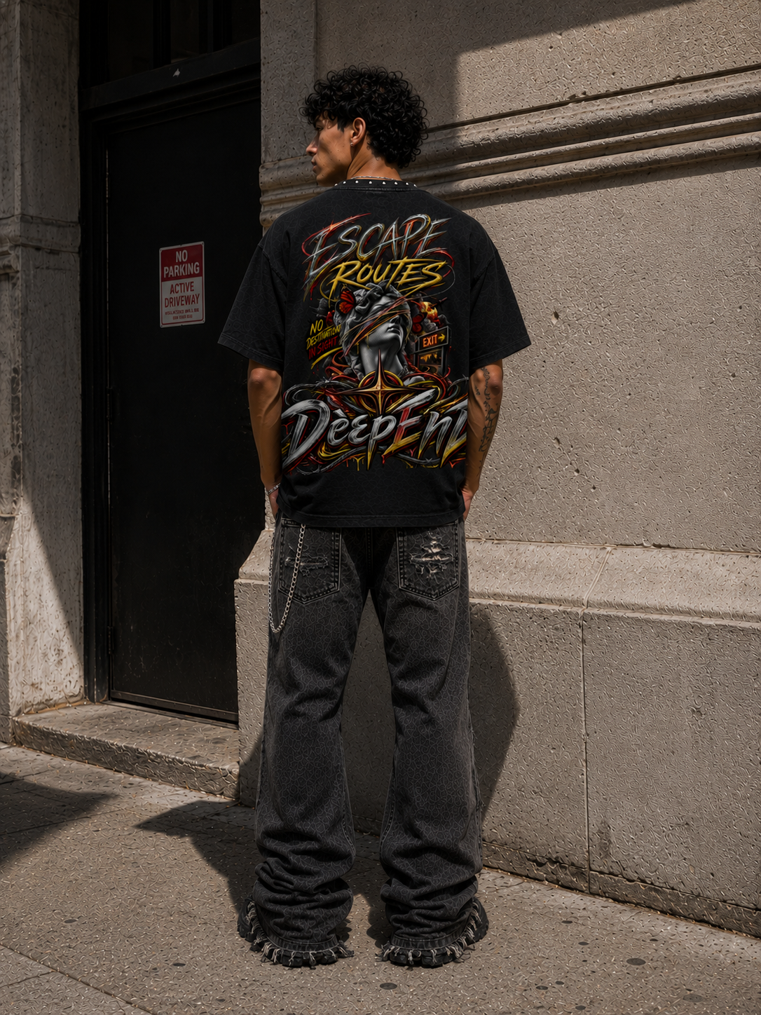 DèɛpEŋD Escape Routes Distressed  T-shirt