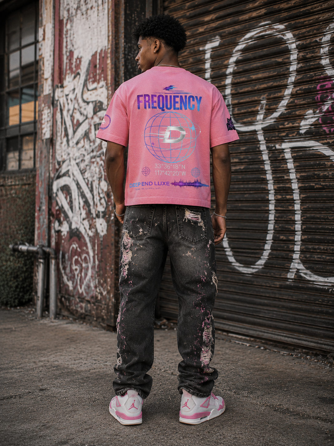 DèɛpEŋD Frequency Raw Edge Tee