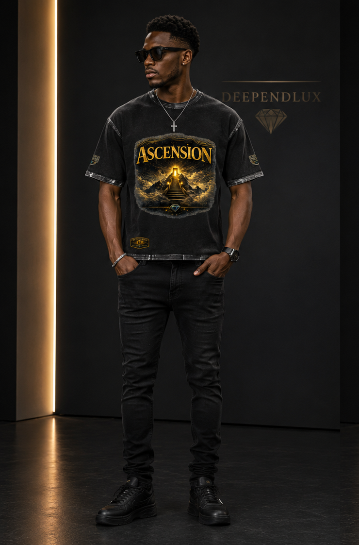 DèɛpEŋD "Ascension" Snow Wash Boxy Fit T-Shirt