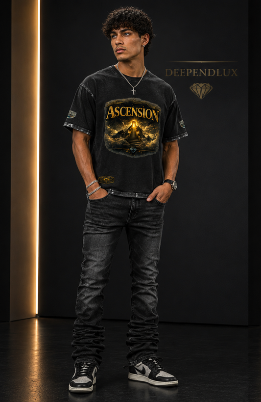 DèɛpEŋD "Ascension" Snow Wash Boxy Fit T-Shirt