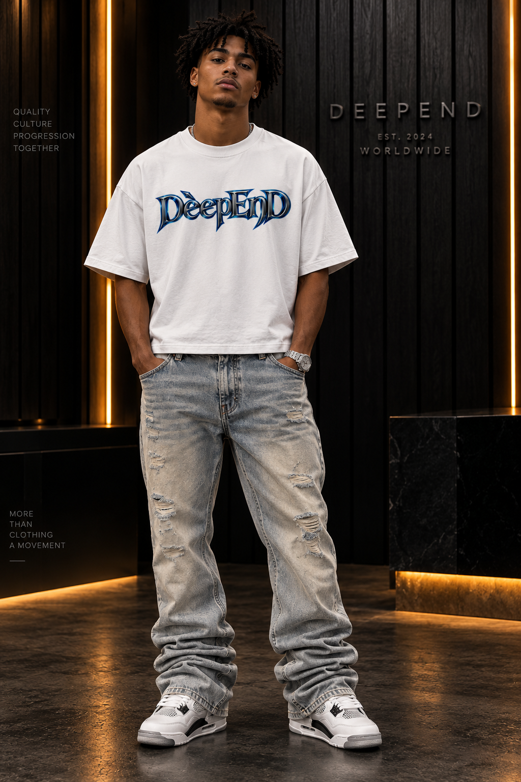 DèɛpEŋD Motion Boxy-Fit  T-shirt