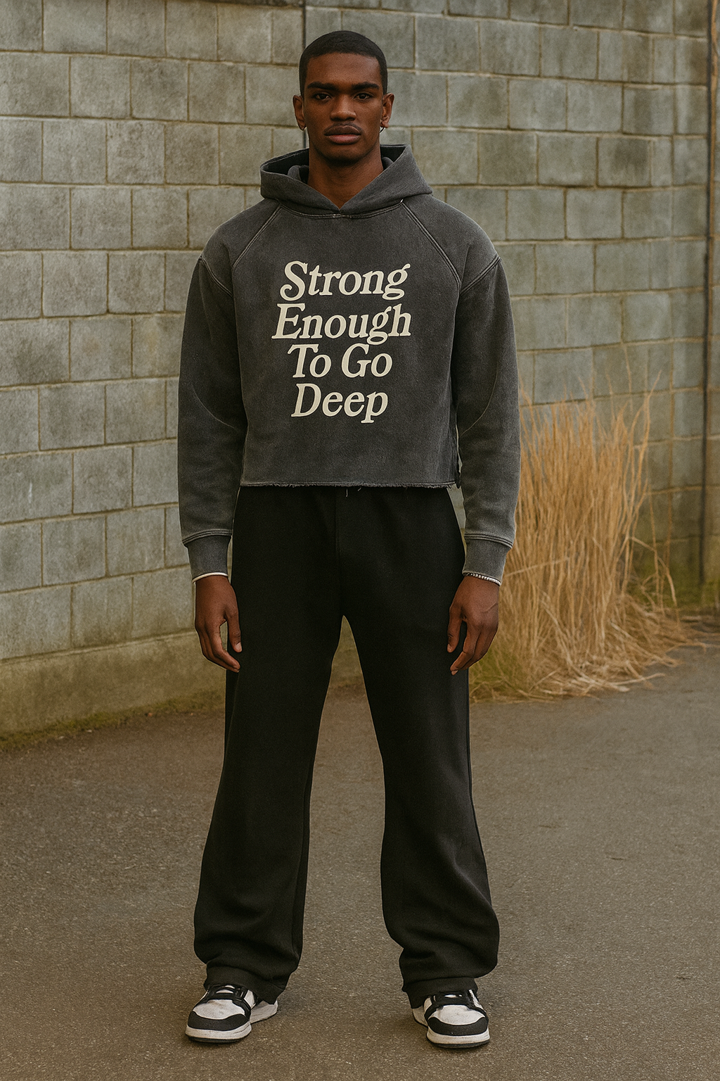 DèɛpEŋD Vintage Washed "Strong Enough" Hoodie