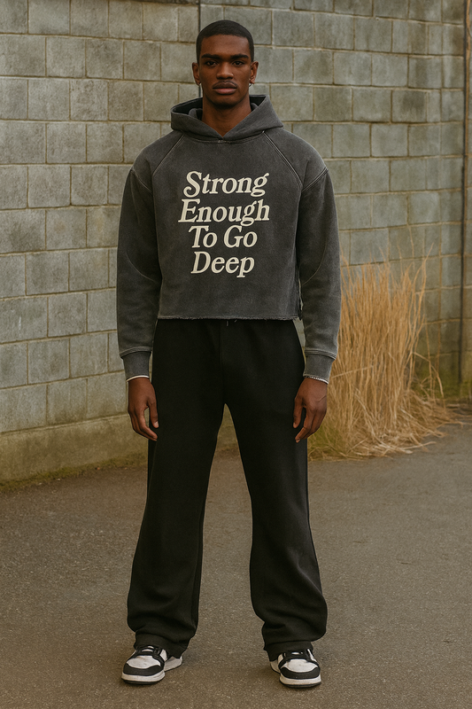 DèɛpEŋD Vintage Washed "Strong Enough" Hoodie