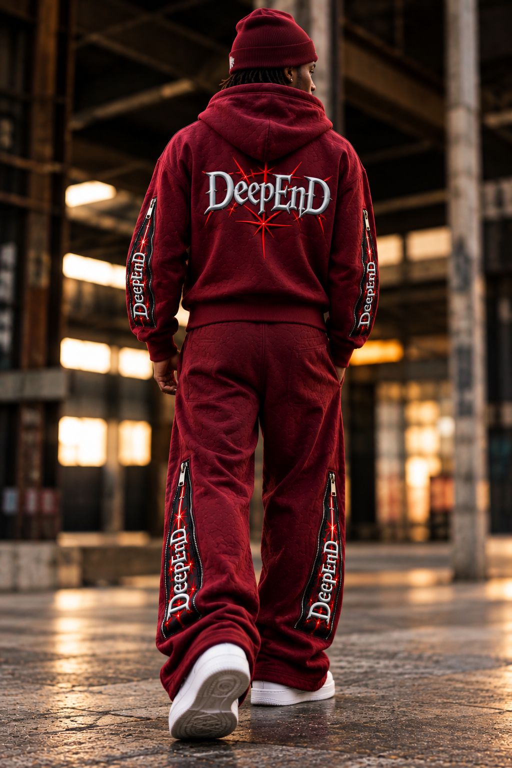 DèɛpEŋD Alter Ego Vice burgundy lifestyle back view