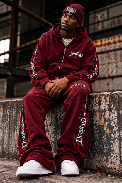 DèɛpEŋD Alter Ego Vice burgundy seated lifestyle view
