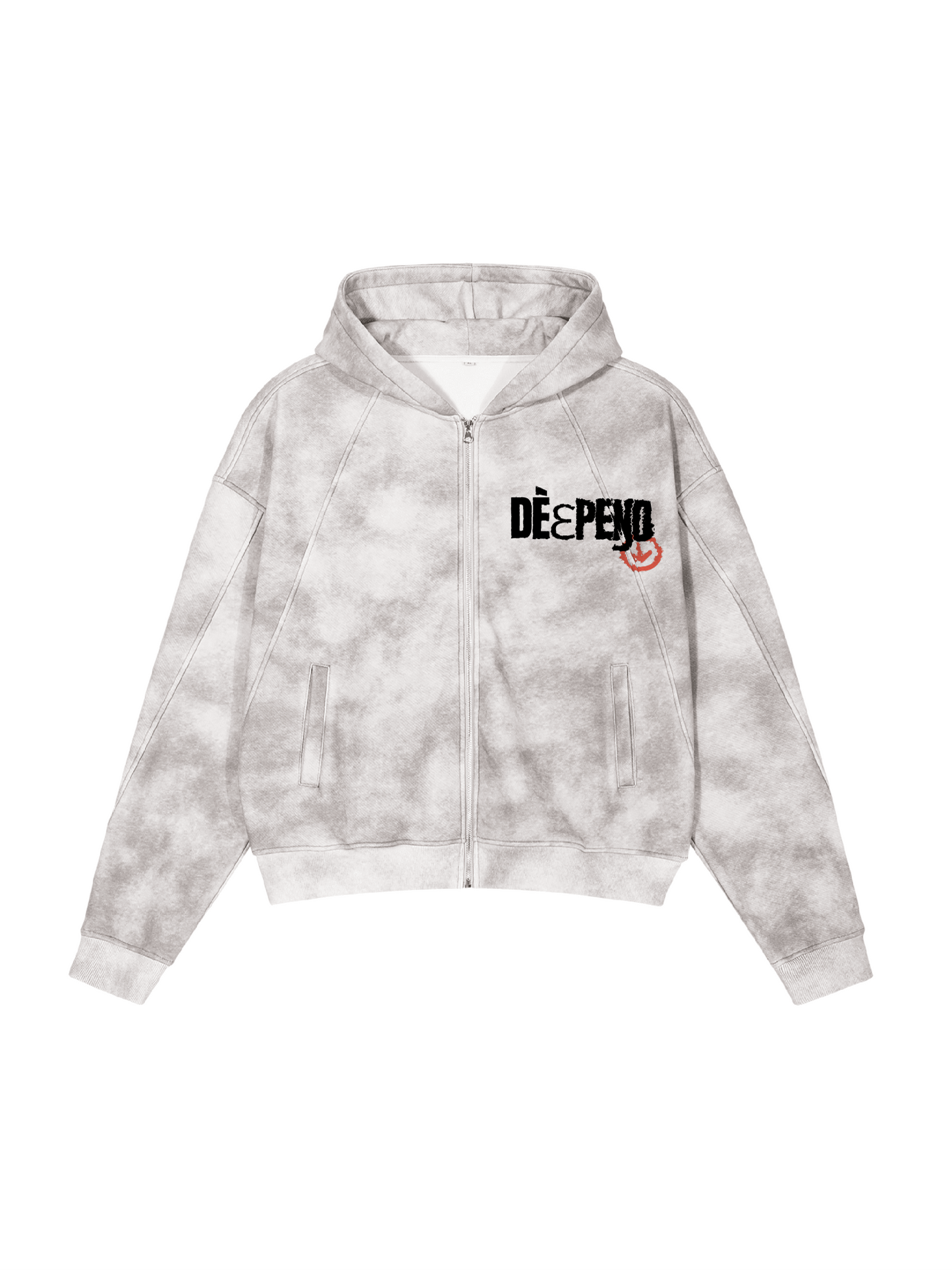 DèɛpEŋD Stacked Jogger & Boxy Zip-Up Fleece Hoodie Set