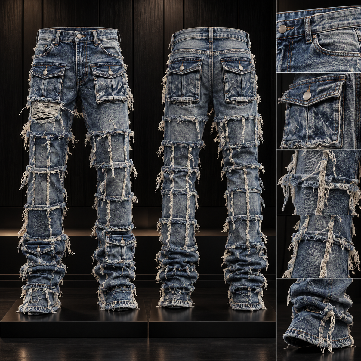 Ripped Flare Styled Jeans