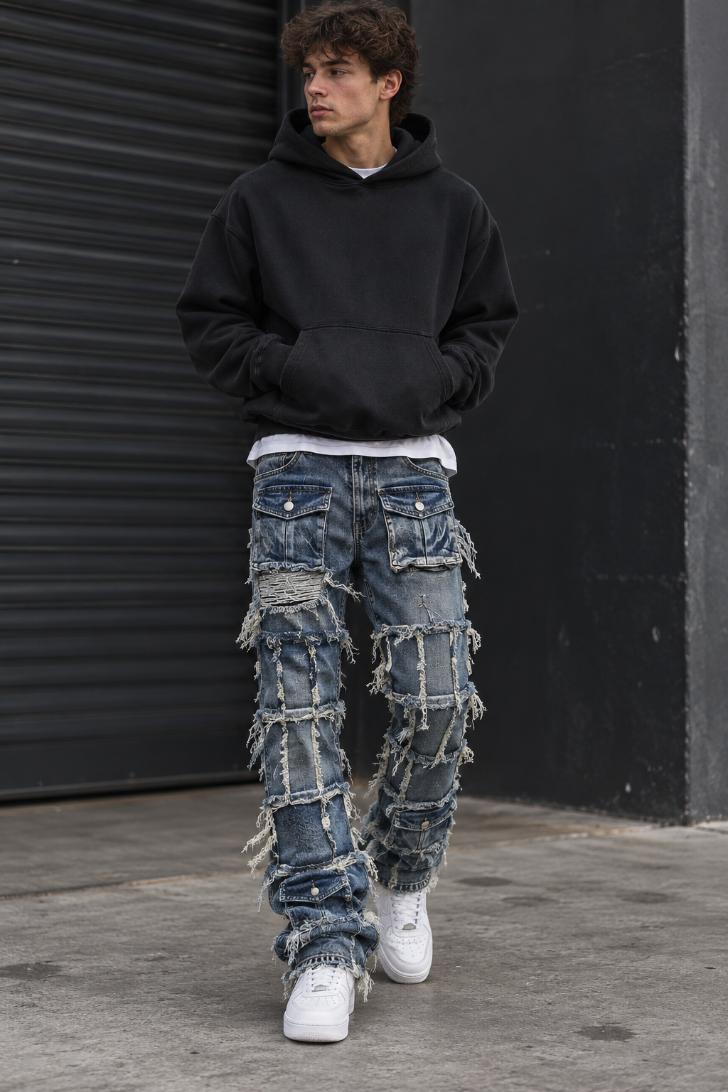 Ripped Flare Styled Jeans