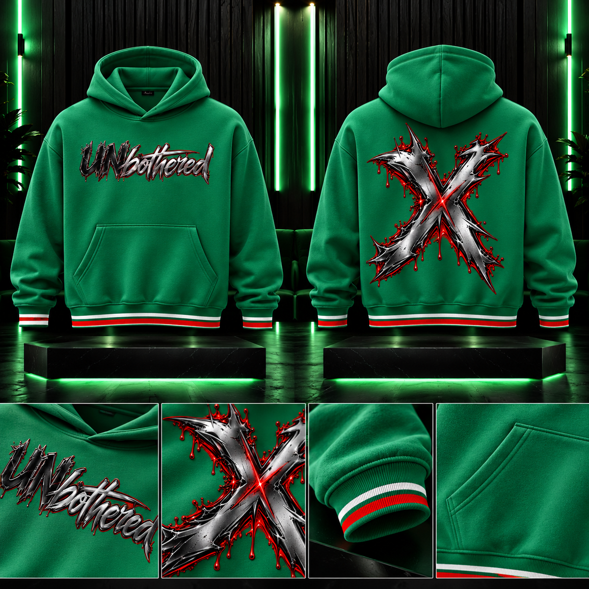 DèɛpEŋD Unbothered Oversized Hoodie