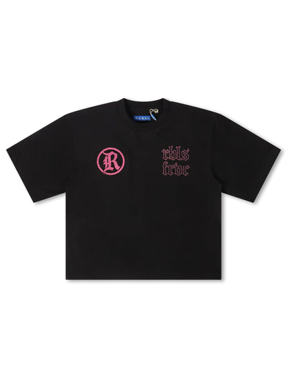 Rebel Denim Developmental Saints Cropped Tee - Black — product image 6