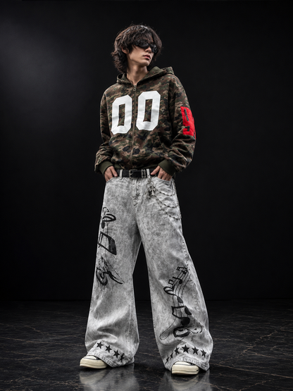 Distressed Styled Baggy Jeans — product image 1