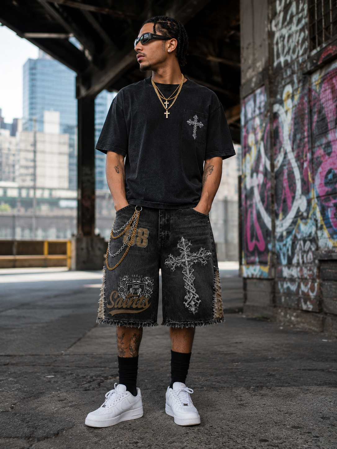 Saint Retro Denim Shorts – Broadcloth