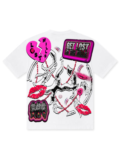 Losthills Broken Heart Tee - White — product image 4