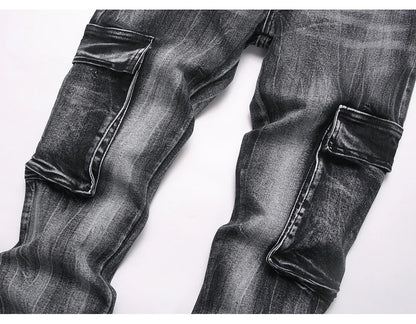 Multi Pocket Cargo Flared Streetwear Jeans — product image 10