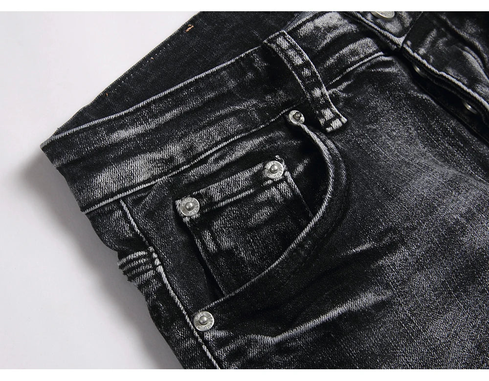 Multi Pocket Cargo Flared Streetwear Jeans
