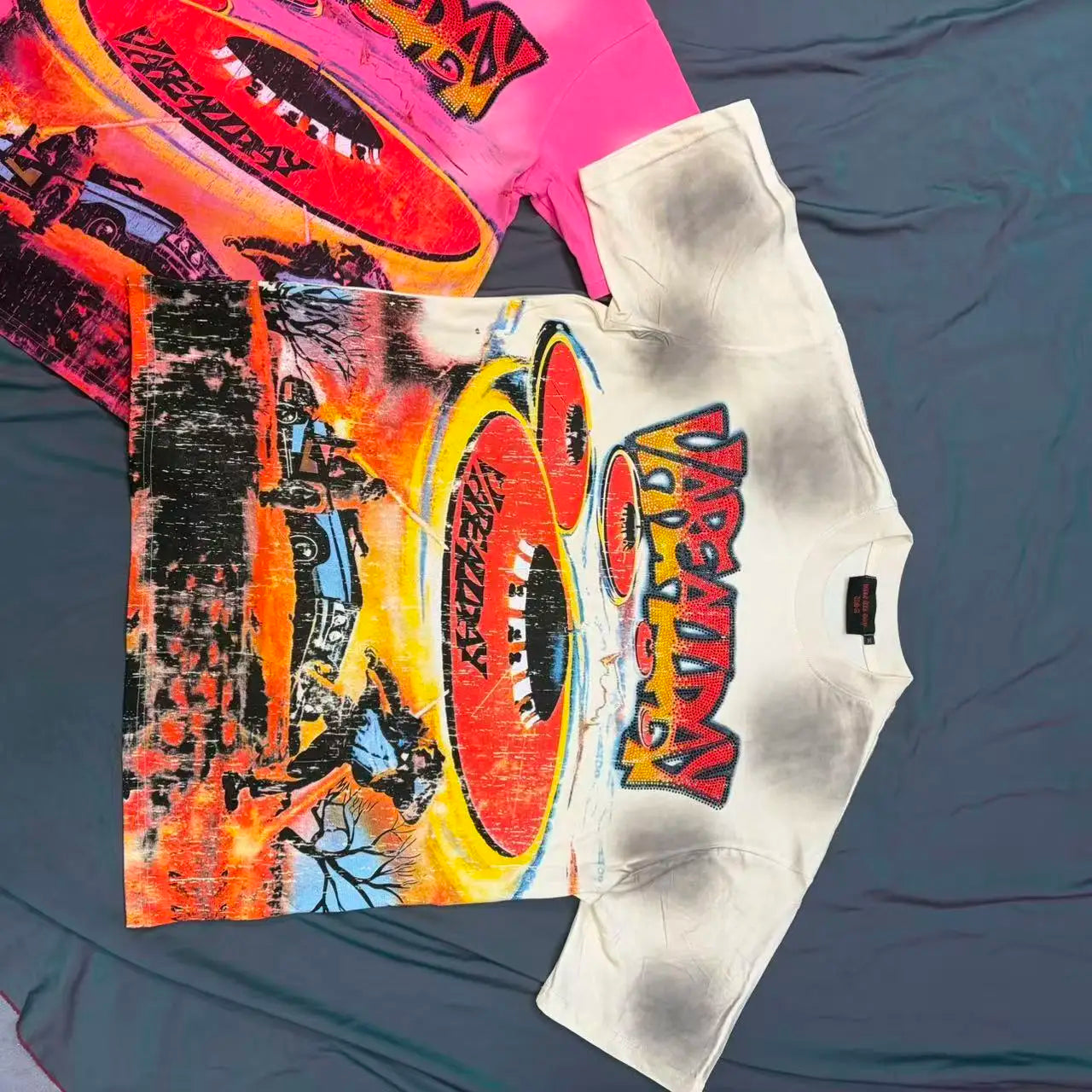 VAD Streetwear Rhinestone  Oversized T-shirt