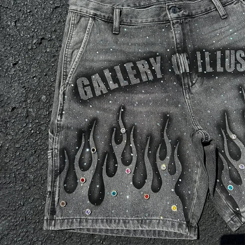 Gothic Retro Streetwear Shorts