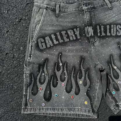 Gothic Retro Streetwear Shorts — product image 5