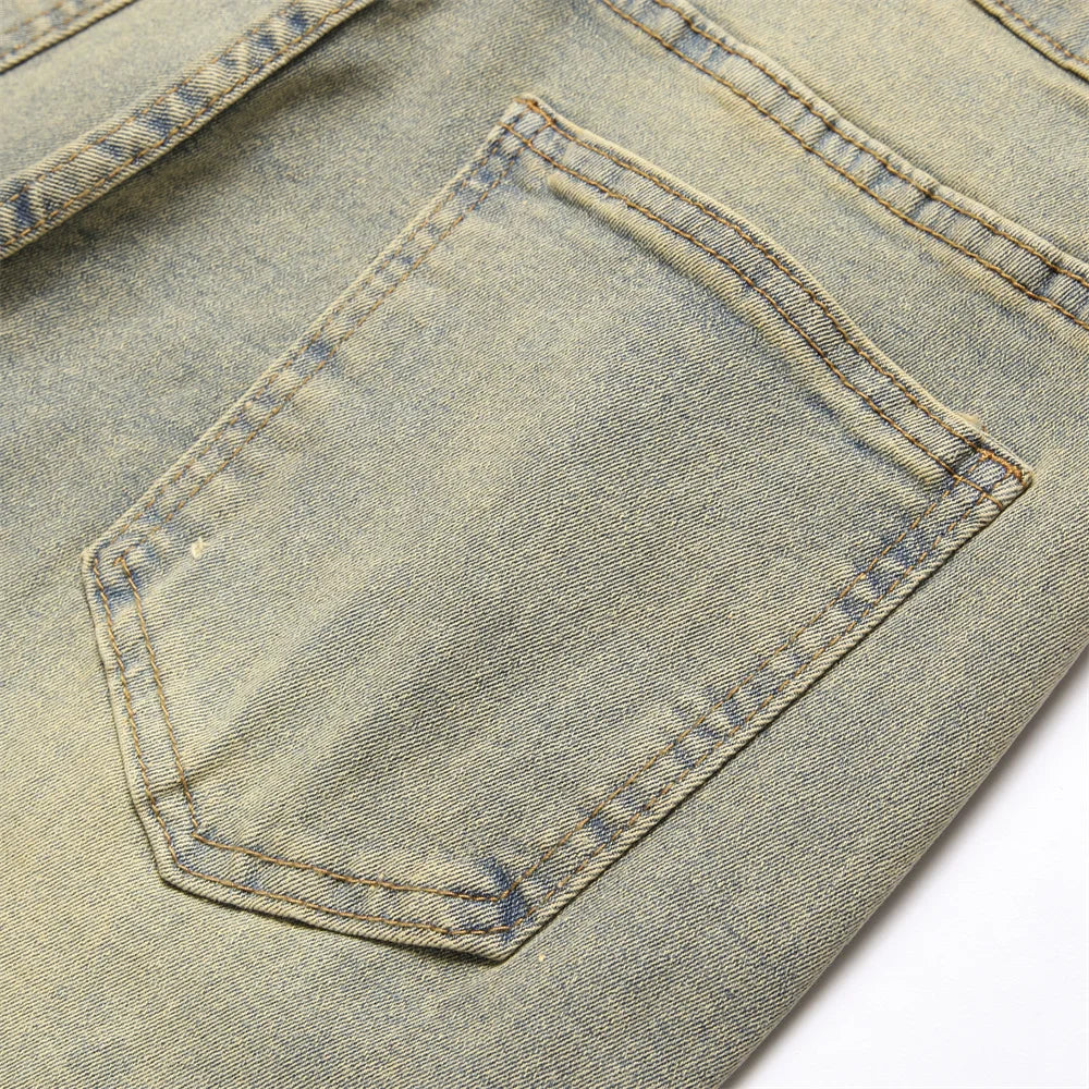 Streetwear Retro Ripped  Jeans