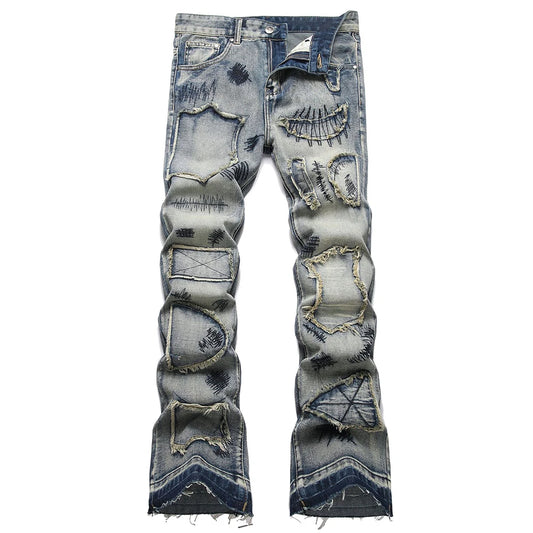 Boot Cut Streetwear Vintage Blue Jeans