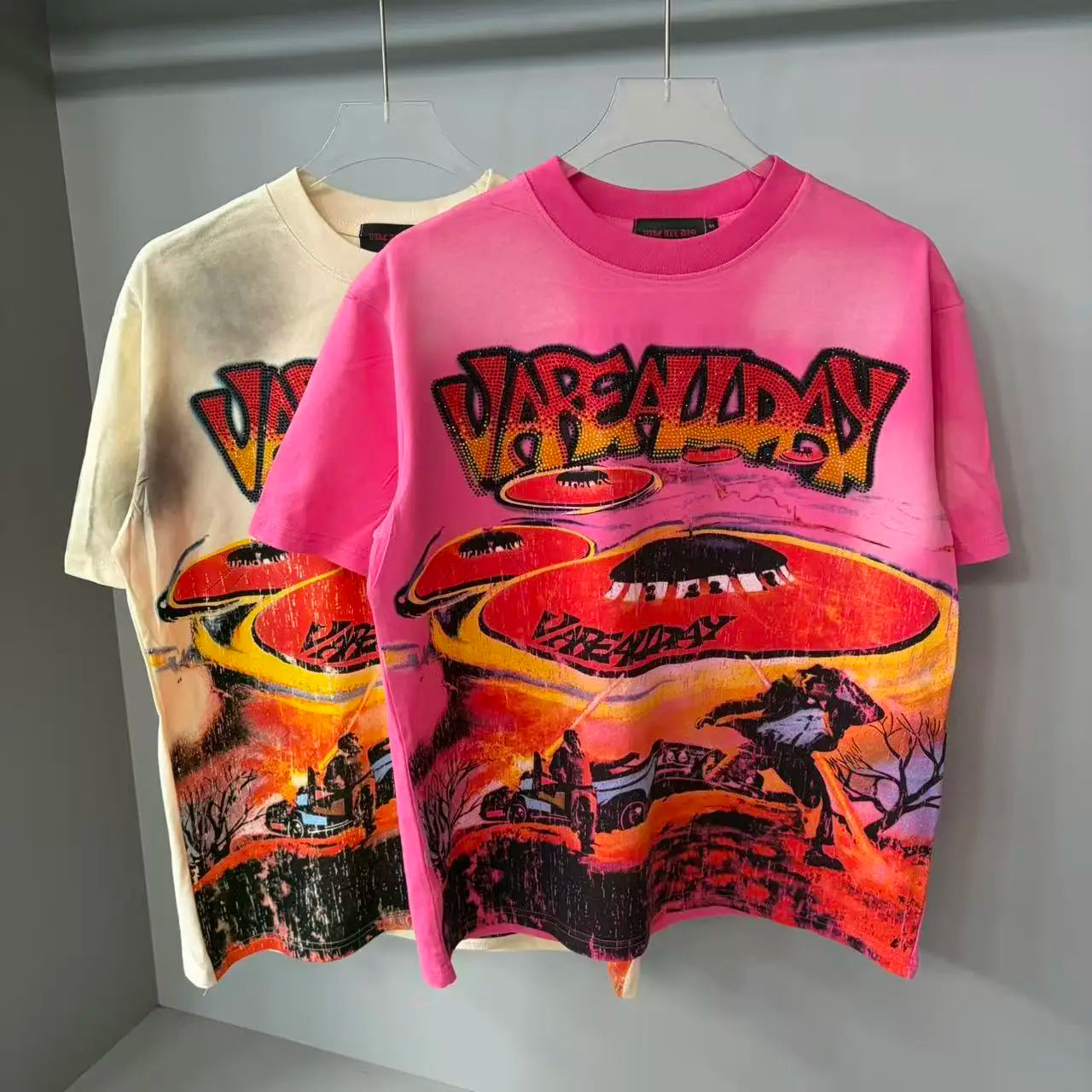 VAD Streetwear Rhinestone  Oversized T-shirt