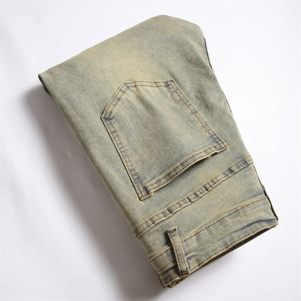 Streetwear Retro Ripped  Jeans