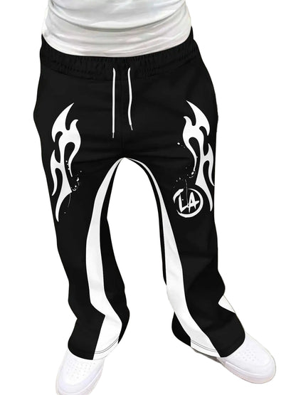 Y2K Flared 3D Print Sweatpants — product image 8