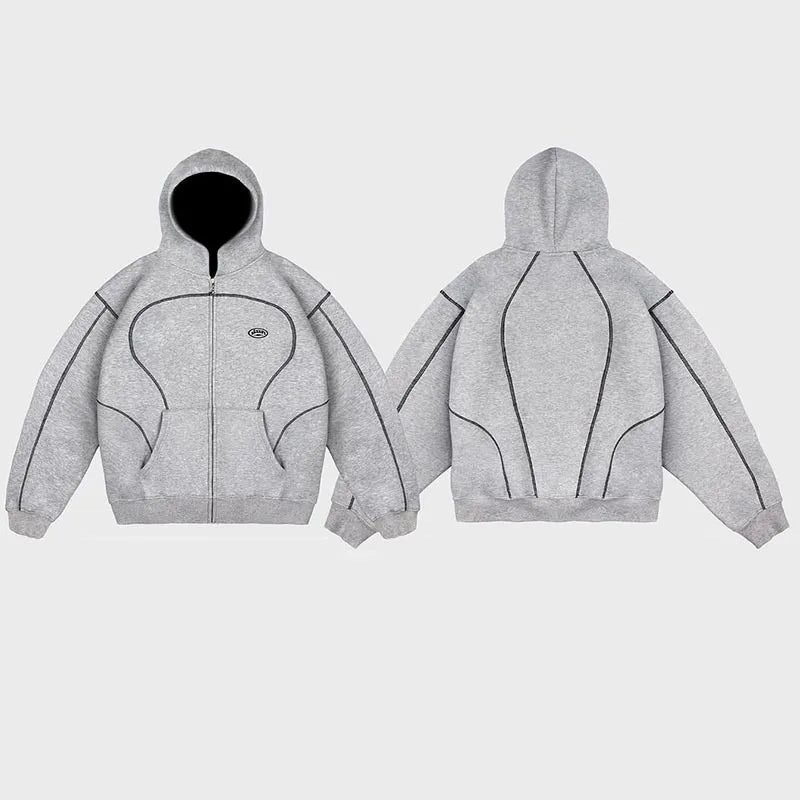 Street Striped Two-Piece Set – Hoodie & Pants