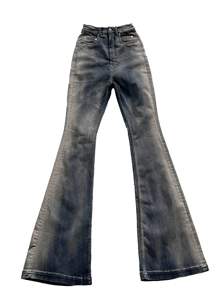 Gradient Washed  Micro-flare Jeans