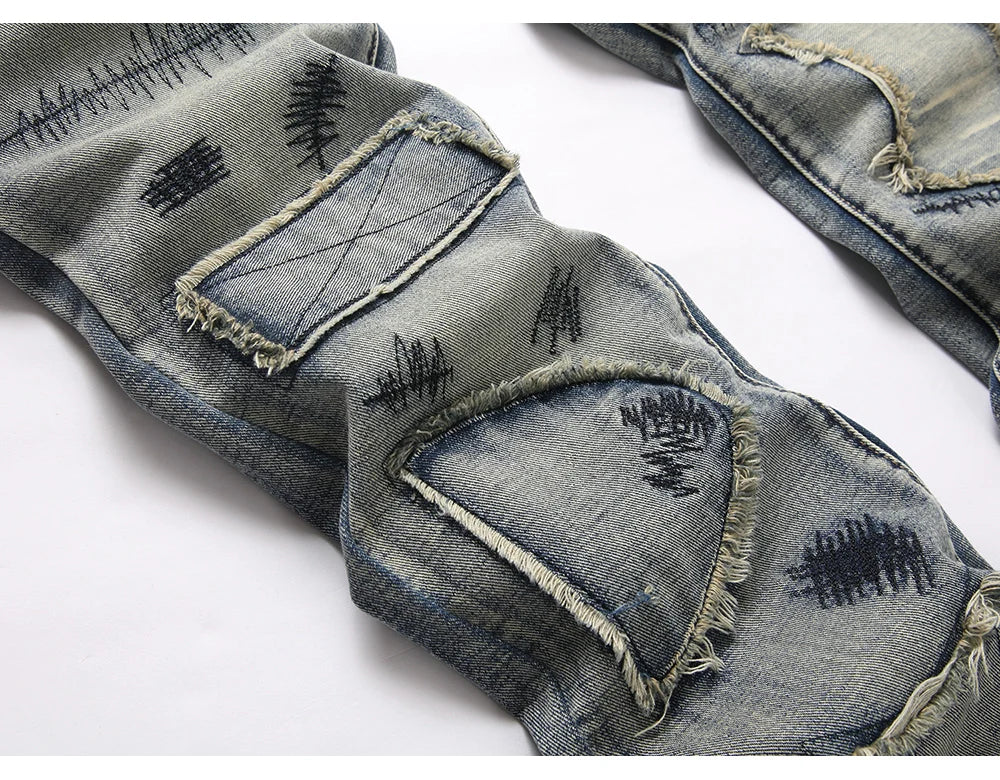 Boot Cut Streetwear Vintage Blue Jeans